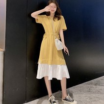[바보사랑] 데일리 여성 원피스 드레스 하객 레이어드st