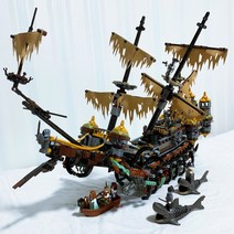 레고 흑진주 앤 여왕 침묵마리호 병 속 캐리비안 베이킹 블록 장난감 어른 성인 조립 키덜트, 파워호 증기선