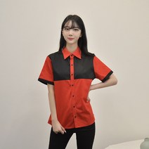 컬러 배색 반팔셔츠 (3colors) 남녀공용 티셔츠