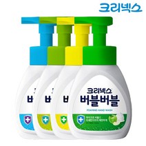 크리넥스 버블버블 핸드워시 용기4종 250ml x2개, 힐링그린 용기 250ml x2개, 힐링그린 용기 250ml x2개