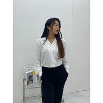 (12color)구김없는 오픈카라 블라우스