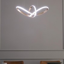 경량 크리스탈 펜던트등 LED 포인트등 1500mm 유선형 식탁등 인테리어전등 알루미늄