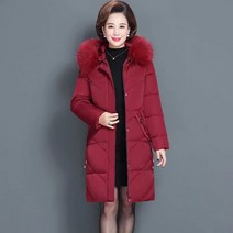 Rantos 여성경량패딩 숙녀 필수 겨울 코트 하프 퍼 칼라 후드 패딩(xl-6xl)
