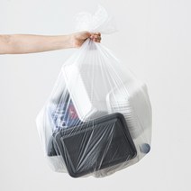 배접 재활용 분리수거 쓰레기 비닐 봉투, 40L 검정 1000매, 100개