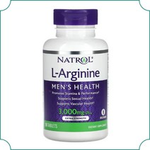 Natrol 나트롤 L아르기닌 3000mg 90정 엘아르기닌 비타민B6 비타민B12 엽산 HPM 스테아르산 이산화규소 마그네슘 함유