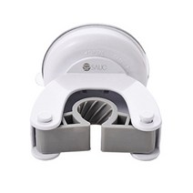 생활살림 청소도구 흡착식 대걸레 밀대 봉 걸이 거치대, 화이트