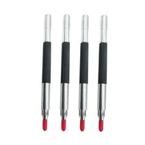 GHSHOP 4x 에칭 펜 엔드 딥 리치 마커 핸드 툴 도자기 금속 용 다목적 텅스텐 카바이드 스크라이브 펜, 실버 블랙, 합금