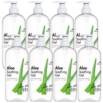 꽃을든남자 수분이 꽉 차 더 촉촉한 리얼 알로에 수딩젤 1000ml, 8개