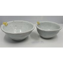 [여주 생활 도자 주방나라] 고백자 공기.대접 세트 노랑