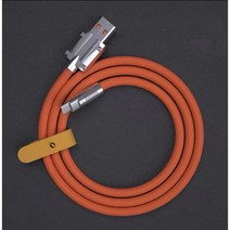 Type-c 번개 데이터 케이블 실리콘 120w 5A 빠른 충전 아연 합금 충전 케이블, 라이트닝 케이블 1m, 레드