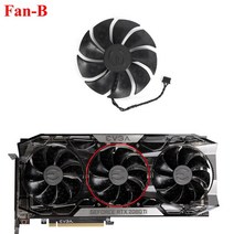 비디오 카드 팬 87MM PLD09220S12H RTX2080 EVGA GeForce Ti FTW3 울트라 트리플 교체 그래픽, 02 Fan - B
