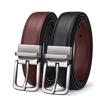 110377 남성용 벨트 격렬한 가죽 리버서블 1.25 