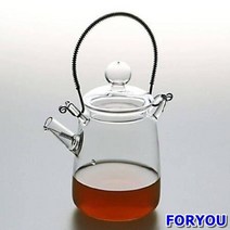 유리주전자 티포트 꽃차 주전자 360ml, 1