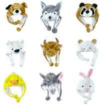 귀여운 동물 인형 모자, 북극곰