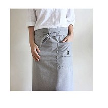 3타이포 허리 앞치마 카페 식당 요리 학원 활동 단체 예쁜 사각 끈 주머니 파스타 깔끔한 고급스러원 예쁜 가격 종류 만들기 선물 이사 미술