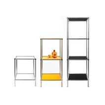 ZAR 인테리어 모듈 선반 4단 346x346mm - 미드센추리 4단 진열장, 옐로우