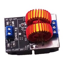 dc 5v-12v 120w 미니 zvs 유도 가열 전원 모듈 tesla jacobs 사다리 가열 코일이있는 탭 없음