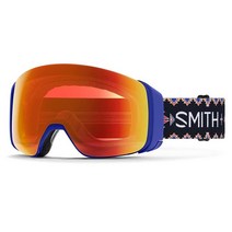 Smith Optics 4D MAG 로우 브릿지 핏 유니 스노우 고글 - AC - 코너 라이언 크로마팝 에브리데이 레드 미러, ChromaPop Everyday Red Mirror, Ac | Connor Ryan