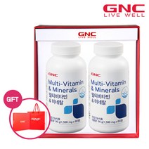 [GNC] 멀티비타민 앤 미네랄 (60정) x 2개입 세트, 단일속성