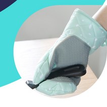 실리콘 패드 주방 방열장갑 베이킹 오븐장갑 2p, 본상품선택, 블루