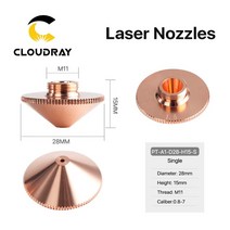 Cloudray-레이저 노즐 싱글 더블 레이어 직경 28mm 구경 0.8-6.0mm Precitec WSX Raytools 파이버 레이저 커팅 헤드 용, Single Layer_1.4mm