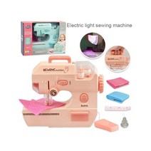 가정용 미니 미싱 재봉틀 장난감 선물 작업 교육 인터랙티브 천 Needlew458427 L4, 2 green toy S458427 L4