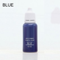 반영구잉크 눈썹문신 23 색 15ml/병 반영구 메이크업 안료 마이크로블레이딩 색소 침착 세트 문신 눈썹 입술 잉크 에멀젼, [19] Blue