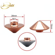JHCHMX WSX Han's 레이저 노즐 Precitec 용 싱글/더블 레이어 직경 28mm H15 M11 구경 0.8-4.0mm P0591, 02 Single Layer_11 4.0mm
