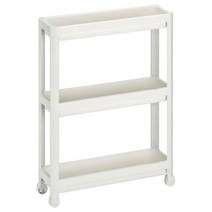 이케아 VESKEN 베스켄 카트 54x18x71cm (화이트/블랙 2컬러), 이미지참조, 1개