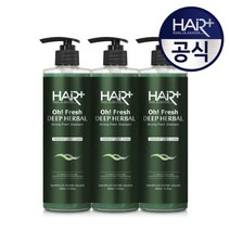 지성두피 탈모관리 헤어플러스 오프레시 스트롱 샴푸 500ml 2+1
