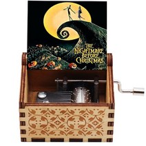 오르골 클래식 나무 손 크랭크 대부 사랑 아빠 디지몬 테마 클래식 chirstmas, 해피 할로윈 07