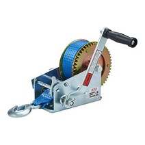 오픈로드 보트 윈치 3500lbs 핸드 32ft 블루 스트랩 및 2단 전환 가능 트레일러 견인 윈치용……, 3500LB Blue Strap
