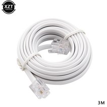 RJ11 6P2C 모듈 형 플러그 전화 팩스 케이블 연장 와이어 30ft 남성-남성 3M/6M/9M/, 01 기타_02 9M