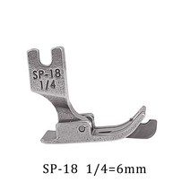 1PC 금속 노루발 SP-18 산업 재봉틀 플랫 자동차 이동 가장자리 단일, 06 6mm, 06 6mm
