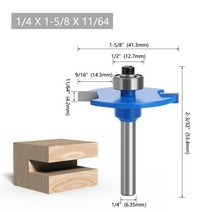 공구 대패 1pc 6mm 6.35mm 샹크 T-Sloting 비스킷 조인트 슬롯 커터 라우터 비트 4mm 높이 밀링 목재 작업 부품, [02] 6.35mm shank, 02 6.35mm shank