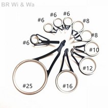 찌낚시대 바다찌낚시대 돌돔낚시대 BR Wi & Wa 6.8g OS 가이드 실버 링 포함 키트 낚싯대 수리 세트, 01 Black_03 tip 6-2.2