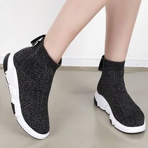 니나스파리 니트 스판 앵클 스니커즈(0K936)