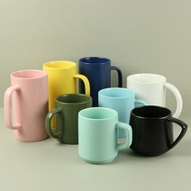 카페 무광 머그잔 모음 파스텔 마카롱 머그컵, 블랙, 선택6-피오무광머그컵