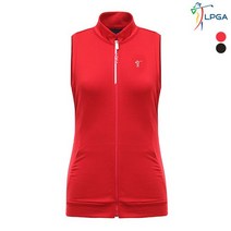 LPGA 여T 배색 포인트 져지 베스트 L183TJ751P