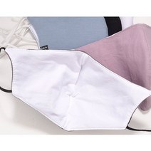 마메든 3중차단 빨아쓰는 천마스크 린넨+부직포필터내장+면안감/간절기마스크, 린넨 3중 마스크-연블루