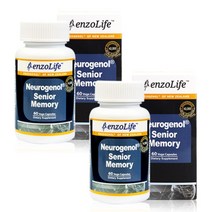 ENZOLIFE Neurogenol Senior Memory 엔조라이프 뉴질랜드 뉴로제놀 시니어 메모리 120mg 60캡슐 2팩