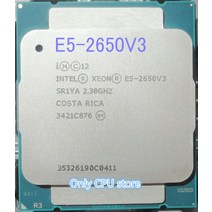 기존 인텔 제온 E5-2650V3 2.3GHZ 25M 10 코어 22NM LGA2011-3 105W E5-2650 V3 프로세서