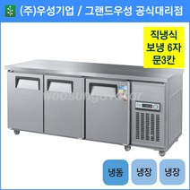 우성기업 업소용 보냉테이블 테이블 냉장고 1800 (WS-180RFT), 올스텐 / 디지털 / 기계실 우측