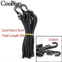 차박텐트 차량쉘터 2m heavy duty elastic 코드 9인용이상텐트 80, dia.4.5mm 번지 타이