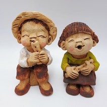 도자기 인형 피리 아이들 세트 토우