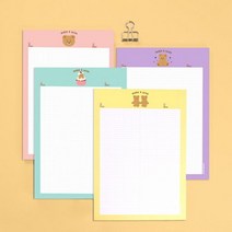 B5 카멜베어 패드 공부 학습 일정 메모 기록 관리-735056NH세컨드맨션 SECONDMANSION 노트 SCHEDULER PLANNER 스터디 STUDY PROJECT 문구디자인 일러스트, 딜라이트몰 04.라벤더