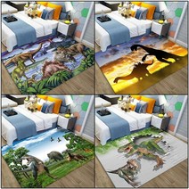 카페트 러그 카펫 매트 그림 공룡 3d 깔개 침대 방 도어