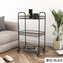 이동식 선반 수납 카트 트레이 다용도 욕실 미용실 소품 정리, A