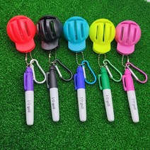 [캐디천사]2in1 골프볼라이너 양면 집게형/볼라이너 골프악세사리 캐디용품 삼선라이너, 양면 볼라이너 + 펜1개(색상랜덤)(+800원)