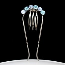 모아콤 보테스틱 sts022 라인 - sw39스톤 (블랙) 스톤머리핀 헤어포인트장식 쉬운 올림머리 돌돌말아꽂기 당고 만두 웨딩 혼주 한복뒤꽂이 헤어핀